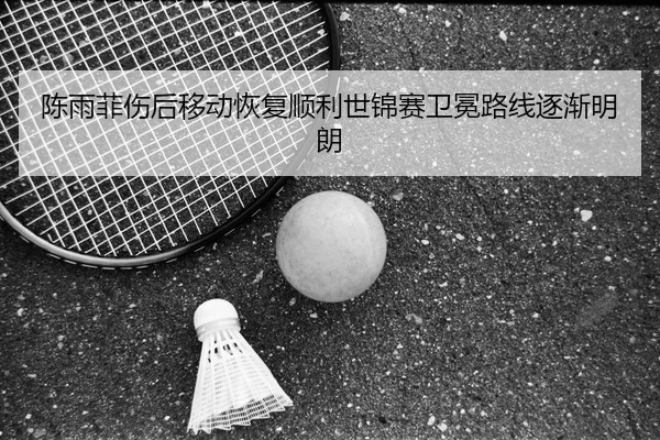 陈雨菲伤后移动恢复顺利世锦赛卫冕路线逐渐明朗